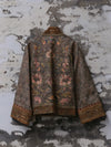 INTO THE EAST 25 Autumn/Winter Moss Green Dark Pattern Tussah Silk Cardigan Jacket ITE-E1DGAW001GR21JK-LV Green